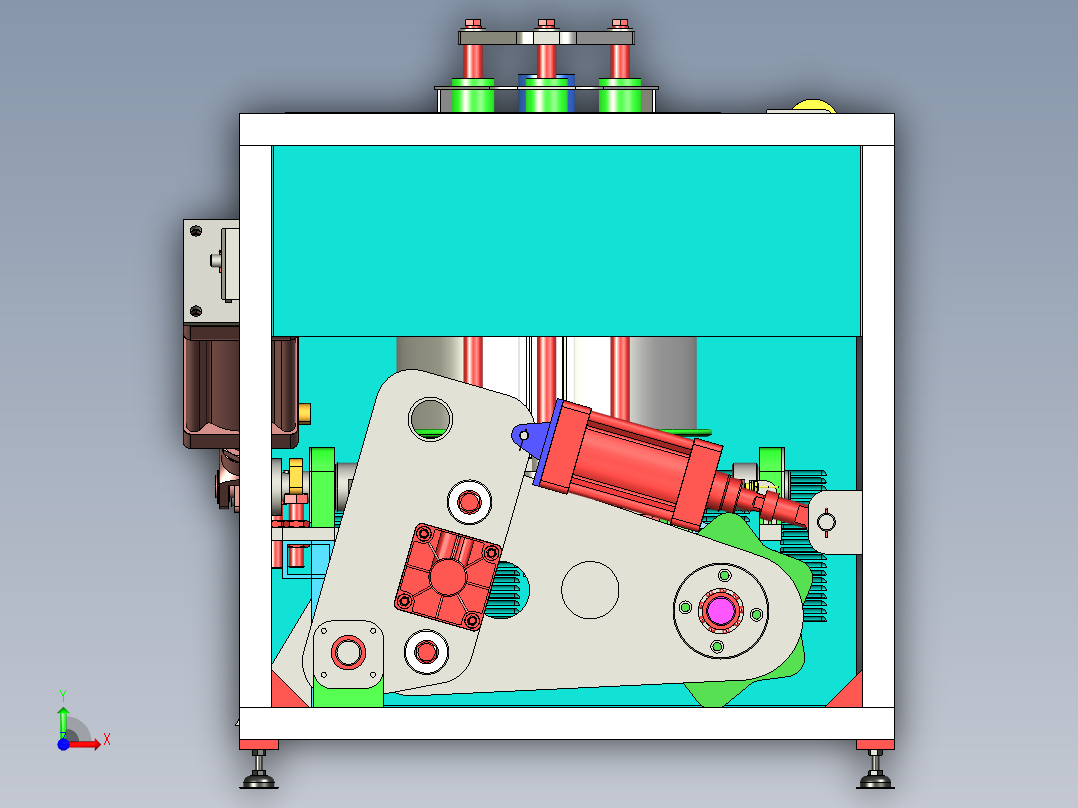 布料放料机设计前视图