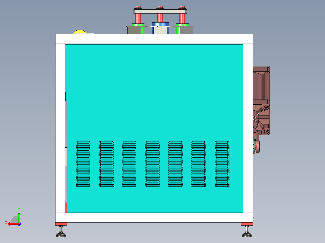 布料放料机设计后视图
