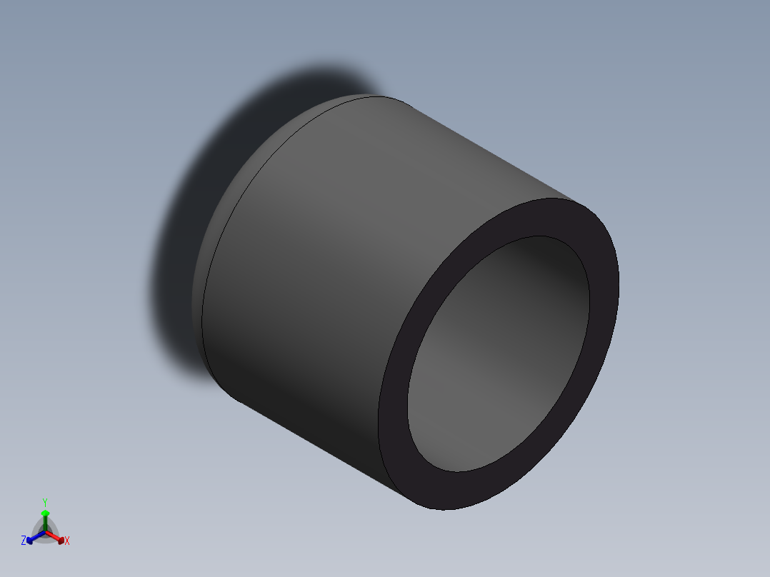 U-PVC CAP DN20正等轴测图