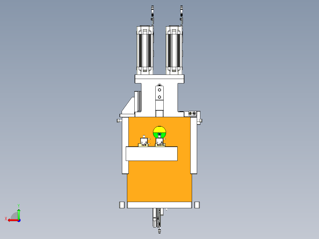 测试保压模组后视图