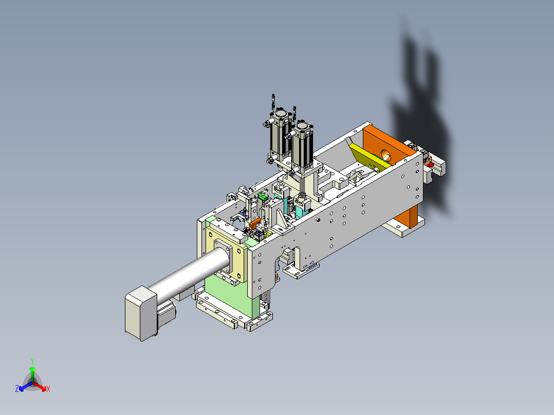 测试保压模组正等轴测图