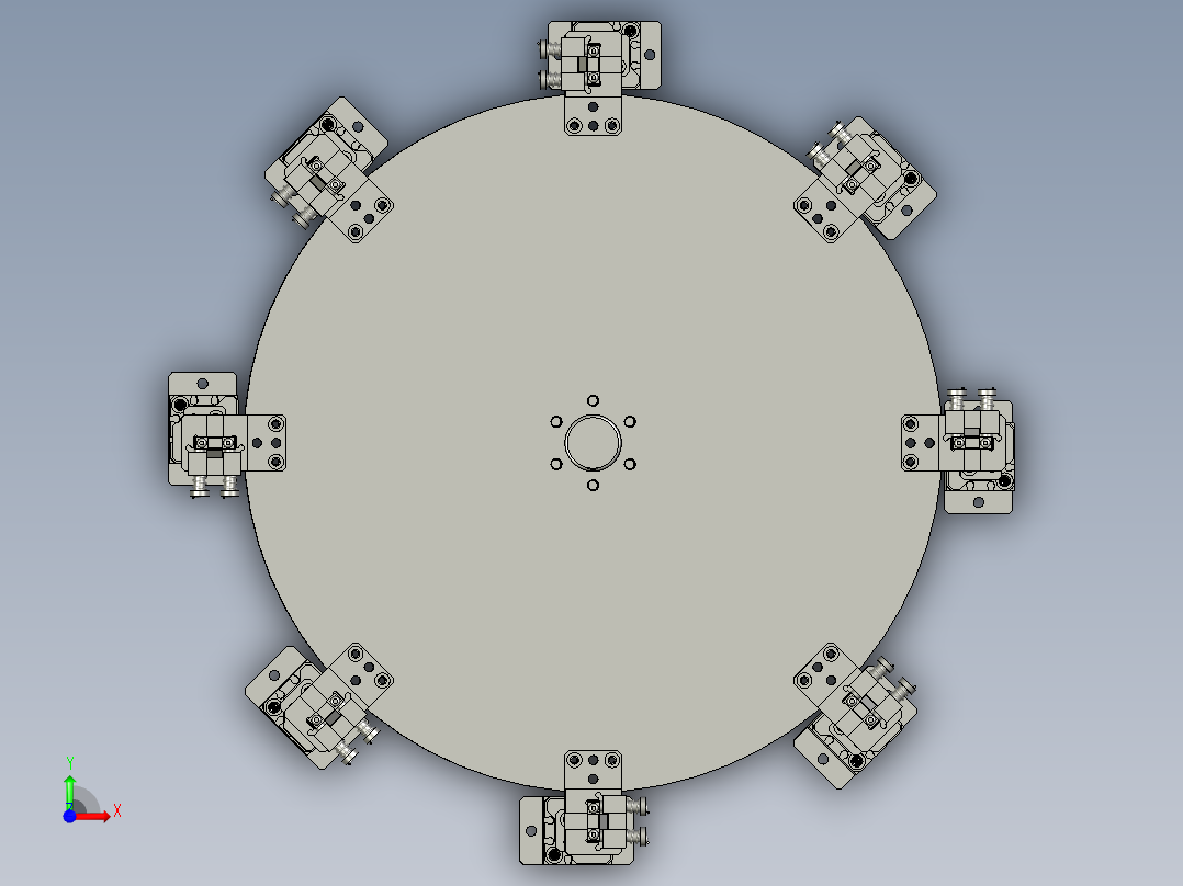 转盘组件前视图