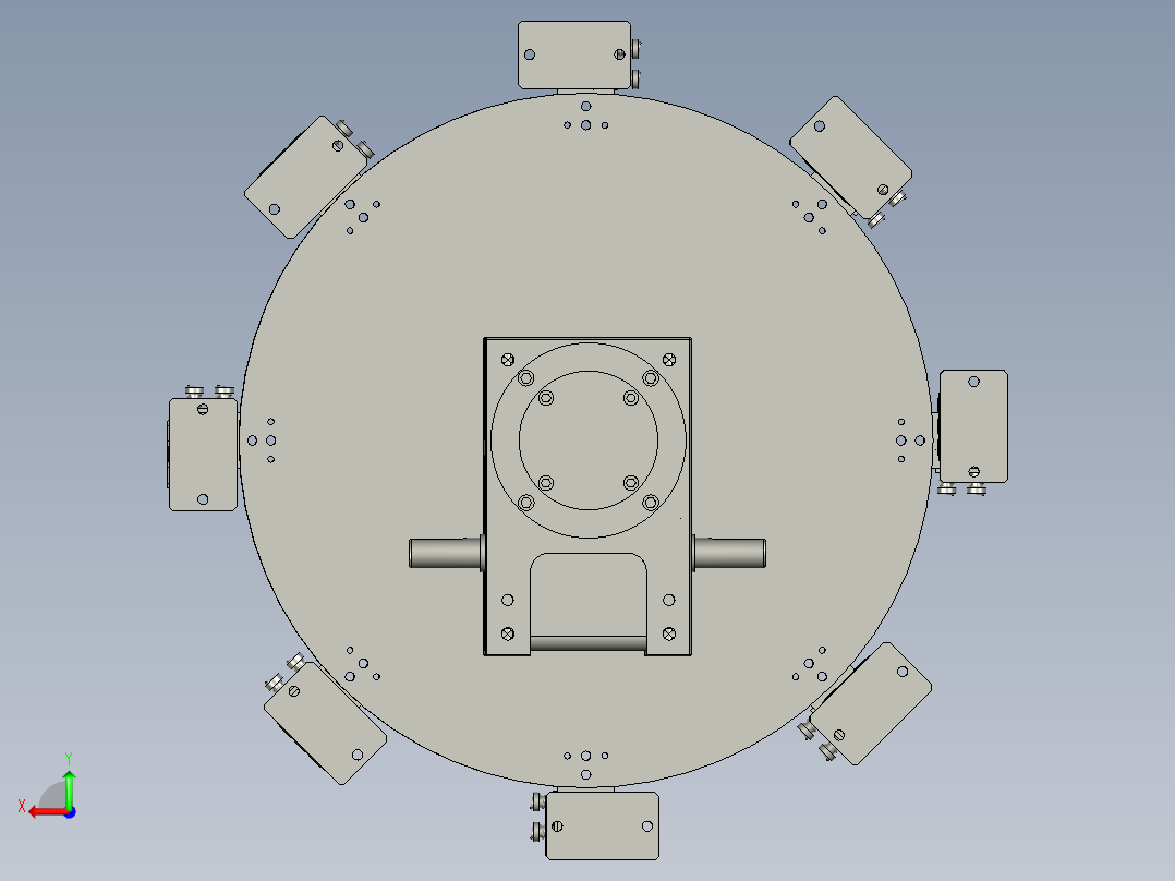转盘组件后视图