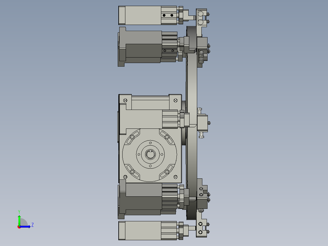 转盘组件左视图