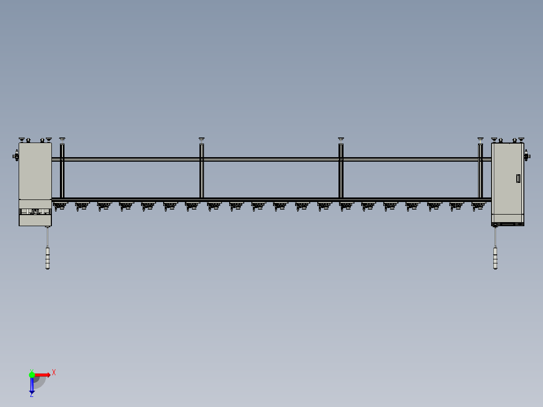 回流线组件2俯视图