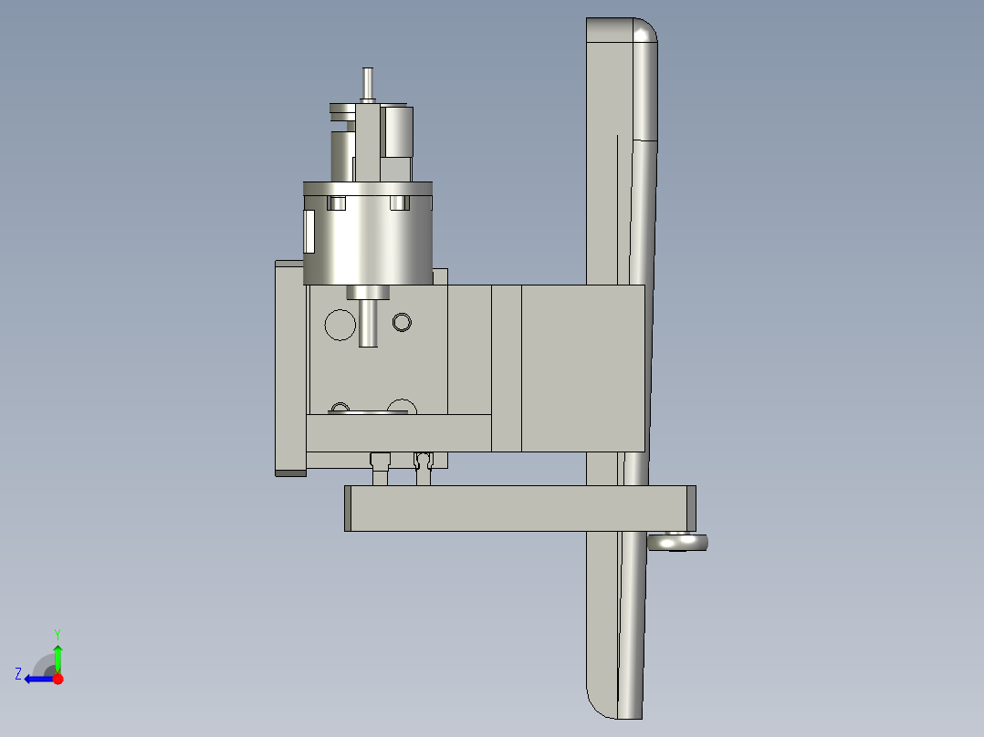 夹持组合右视图