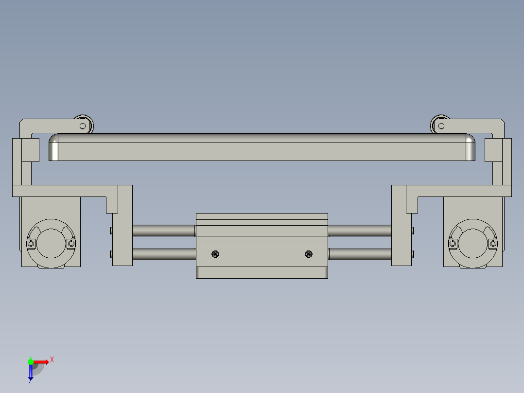 夹持组合俯视图