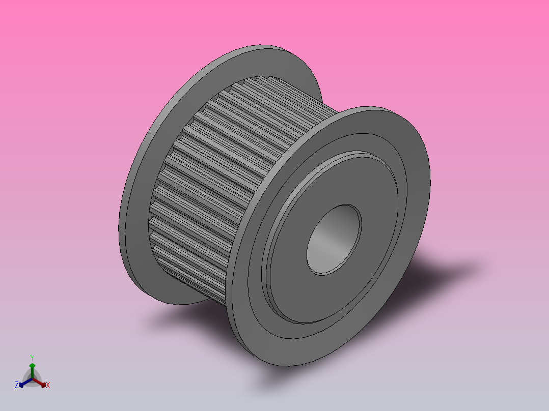 标准型梯形齿同步带轮MXL型_SMXLHC-38-050-dc8-A主视图