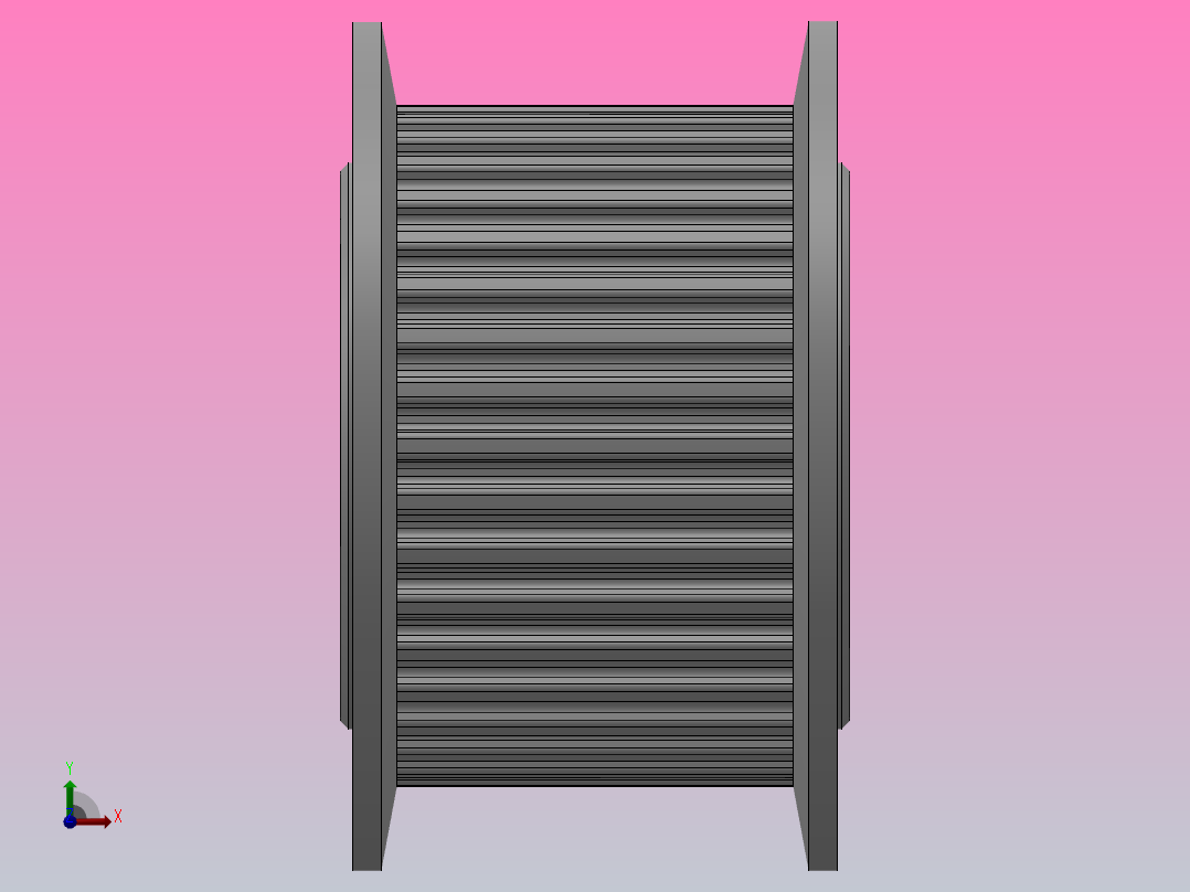 标准型梯形齿同步带轮MXL型_SMXLHC-38-050-dc8-A前视图