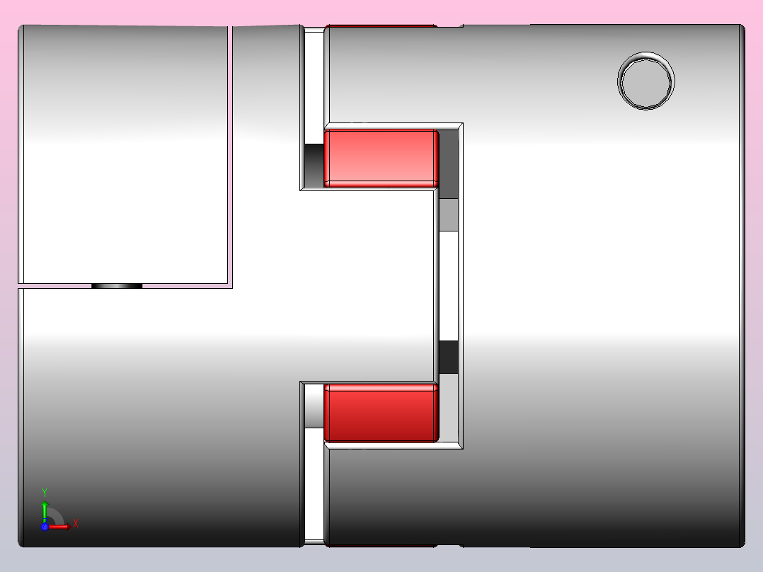 LK17系列 夹紧螺丝固定型梅花联轴器[LK17-C82]前视图