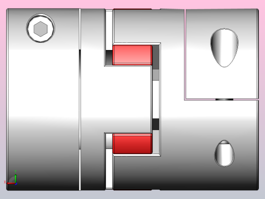 LK17系列 夹紧螺丝固定型梅花联轴器[LK17-C82]后视缩略图