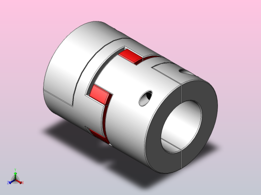 LK17系列 夹紧螺丝固定型梅花联轴器[LK17-C82]正等轴测缩略图