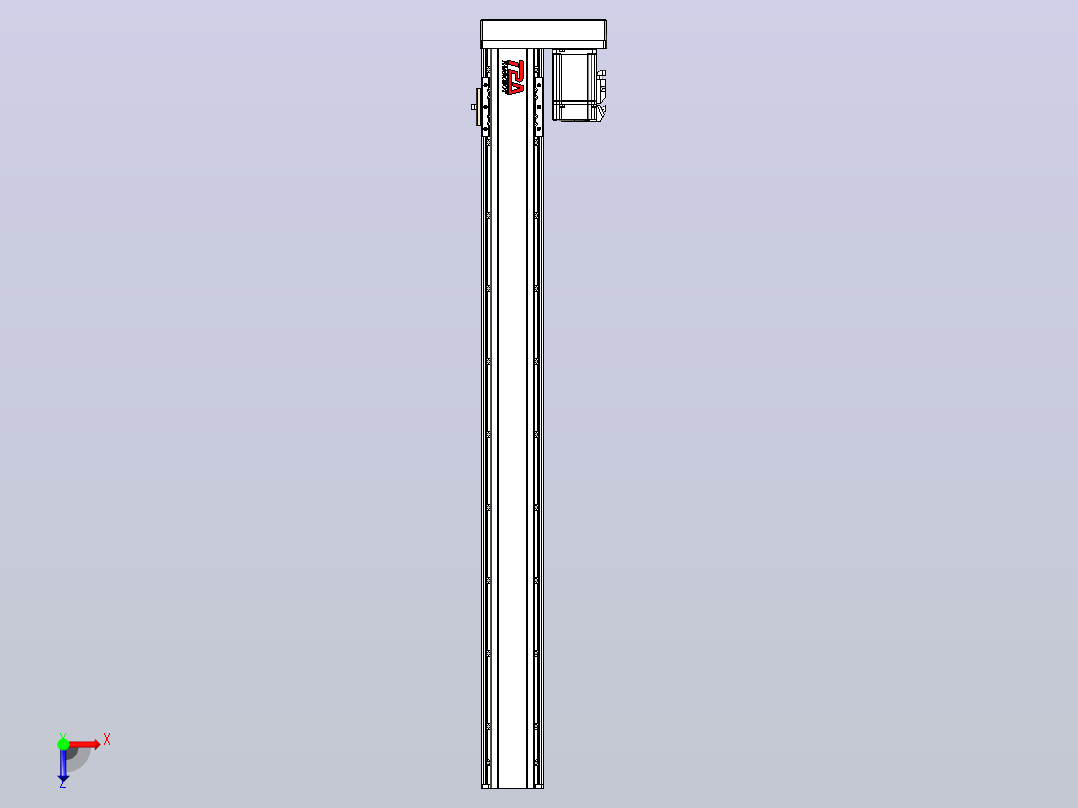 日规模组半封闭丝杆TPA-HNR-85D-1610-C-L850-ML-C-P20-N3俯视图