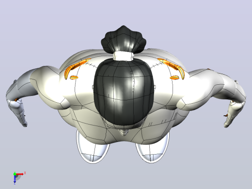 胫骨髓内钉模型3D图纸模型俯视缩略图