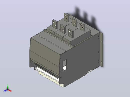 NA1-1000H-800-1000 3P抽屉万能式断路器三维模型202202正等轴测缩略图