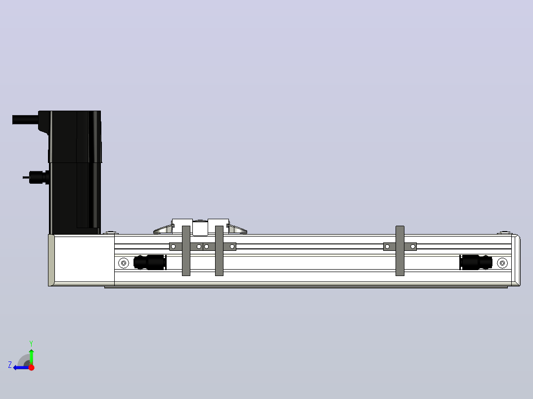 ECB5-150-BW-M10直线模组右视图