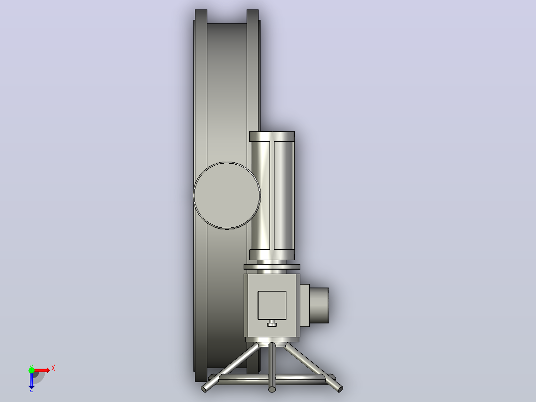 通风调节蝶阀[BG390B-DN1600(0.05-0.1Mpa)]俯视图