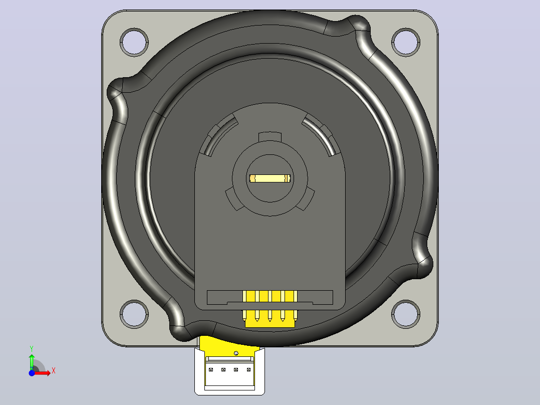 USR60_E3N_E3NT_STEP电机前视图