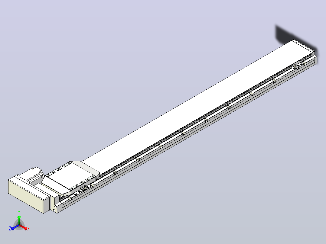 滚珠丝杠直线轴内置导轨TPA-GCR-170-2510C-L1400-MR-M75-N3主视图