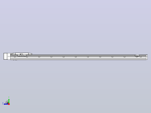 滚珠丝杠直线轴内置导轨TPA-GCR-170-2510C-L1400-MR-M75-N3右视缩略图