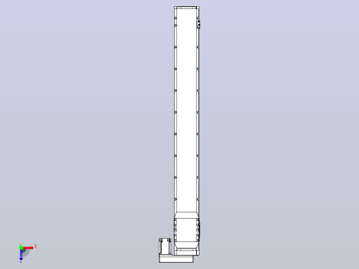 滚珠丝杠直线轴内置导轨TPA-GCR-170-2510C-L1400-MR-M75-N3俯视缩略图