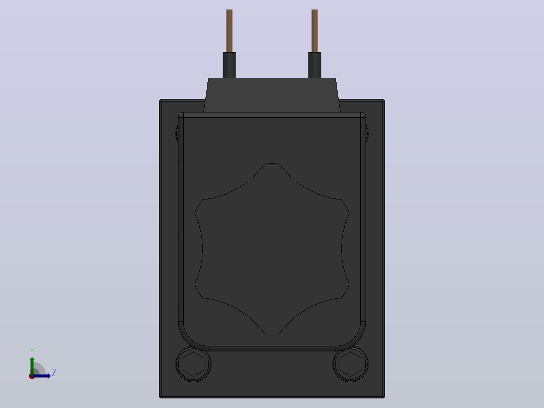三位五通双电控换向阀（出线式）[QVFB3330-5G-02]左视图