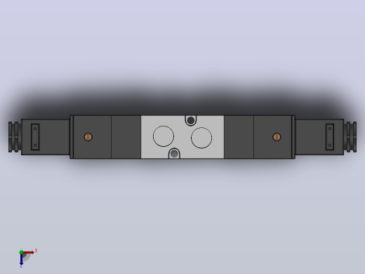 三位五通双电控换向阀（出线式）[QVFB3330-5G-02]俯视缩略图