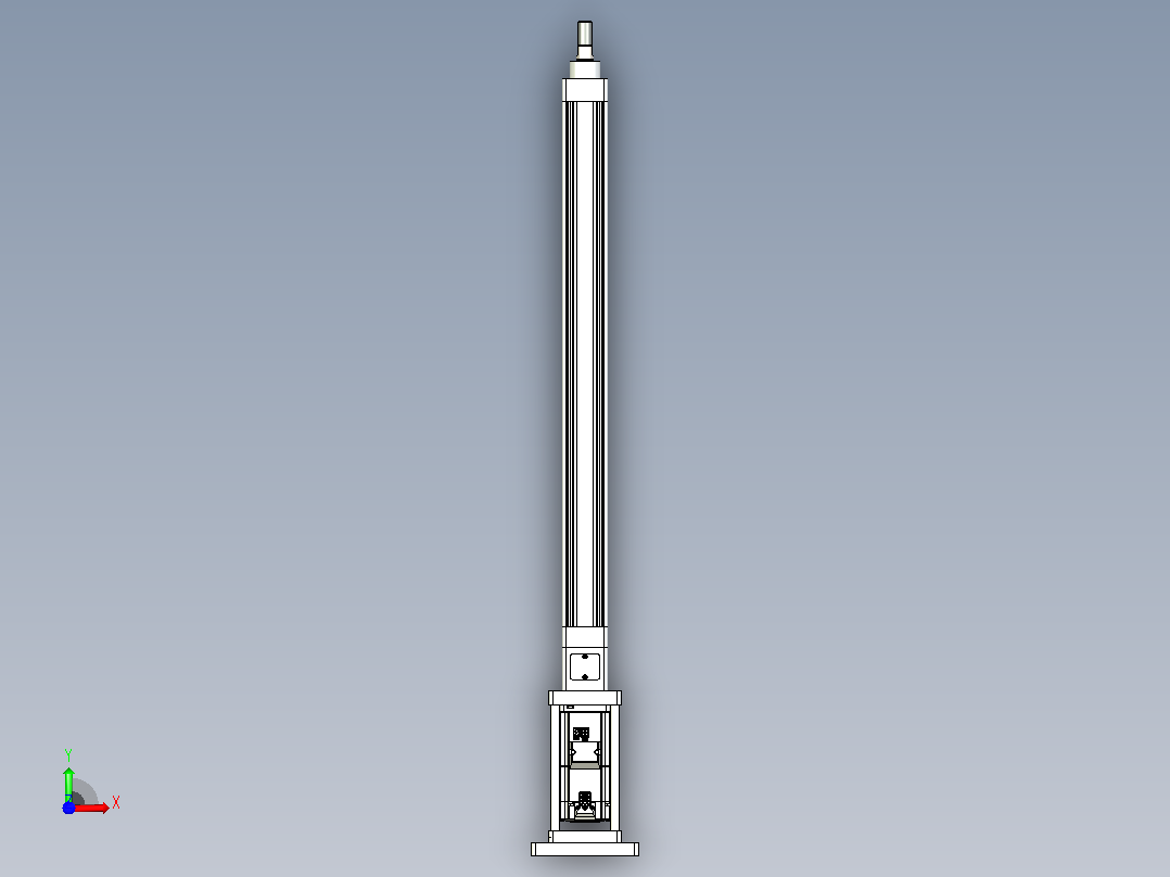 轻载电动缸TPA-ESR40-1210C-L500-M-FB-W-P40-C3前视图