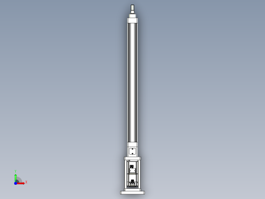 轻载电动缸TPA-ESR40-1210C-L500-M-FB-W-P40-C3前视缩略图