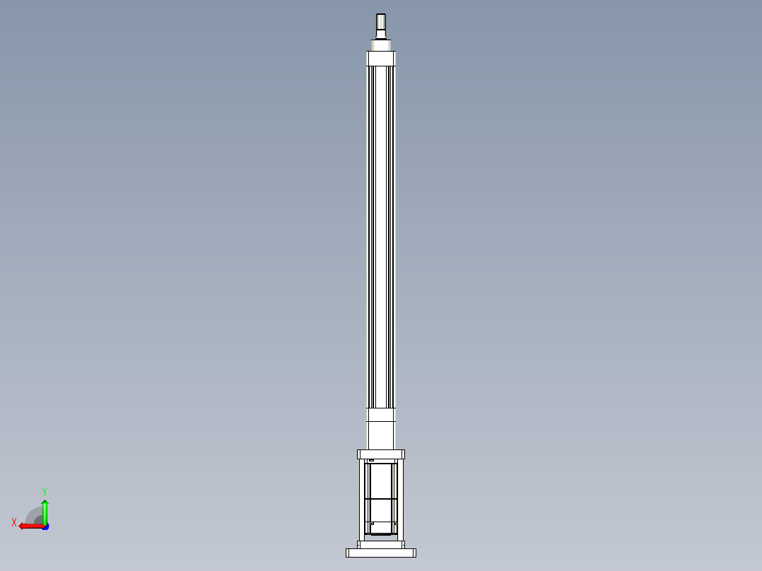 轻载电动缸TPA-ESR40-1210C-L500-M-FB-W-P40-C3后视图