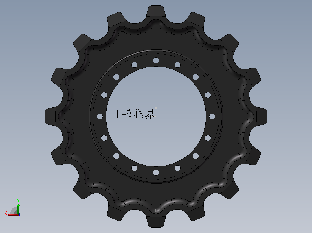 CD110R-3履带驱动轮后视图
