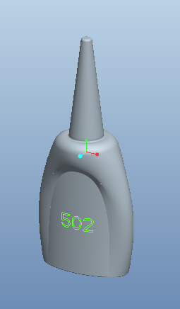 502胶水瓶模型