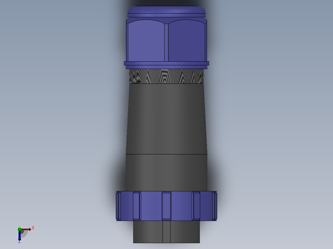 SP2110P[SP2110P-3]航空插头，多芯接头，连接器俯视图