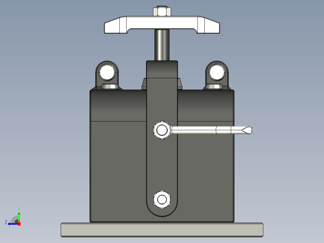 组合式夹紧器夹具3D图纸 STEP IGS格式右视图
