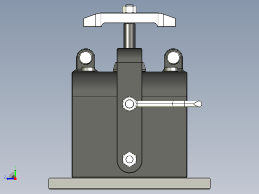 组合式夹紧器夹具3D图纸 STEP IGS格式右视缩略图