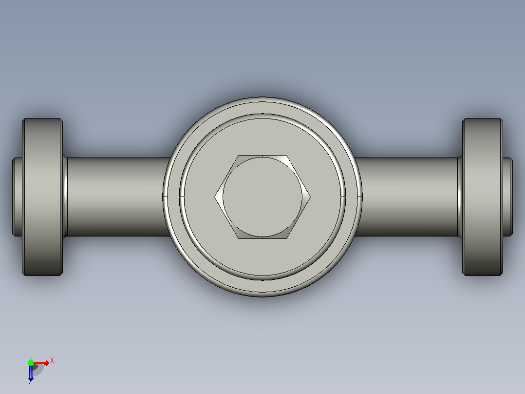 1500Lb.PN25 [DN8]止回阀俯视图