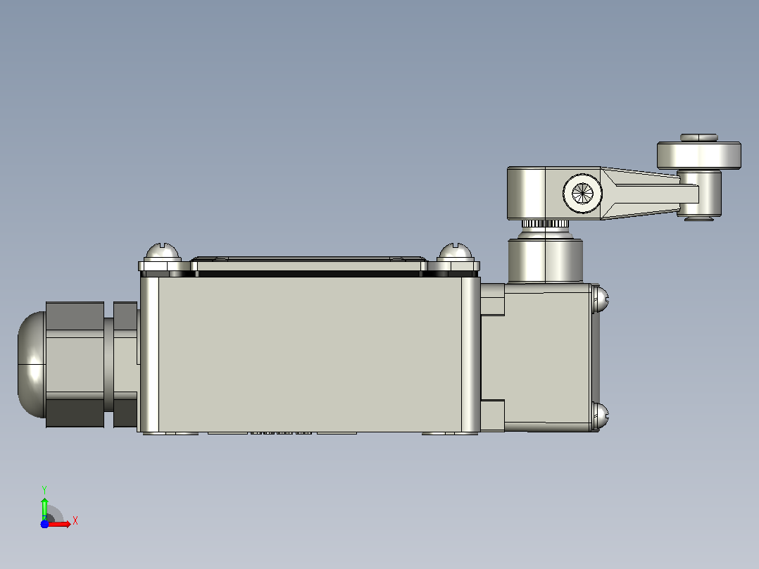 YBLX-K3_20S_B防水接头行程开关三维模型202111前视图