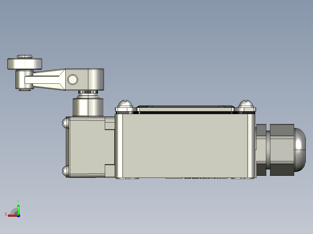 YBLX-K3_20S_B防水接头行程开关三维模型202111后视图