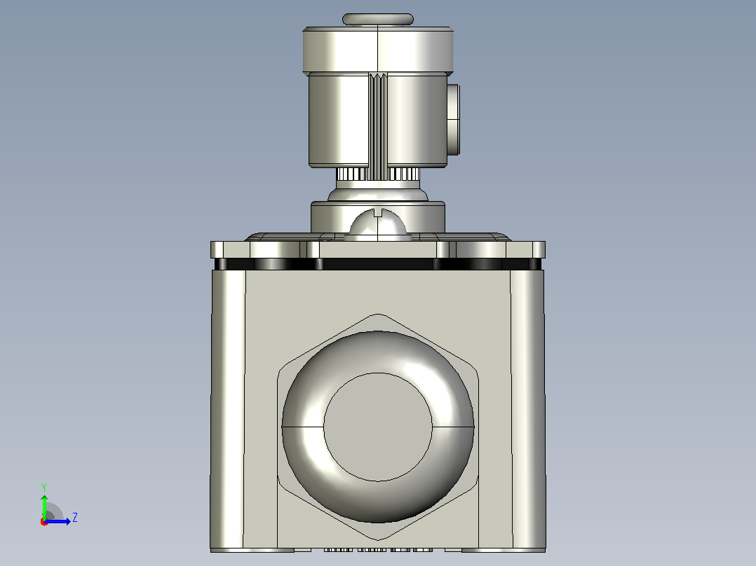 YBLX-K3_20S_B防水接头行程开关三维模型202111左视图