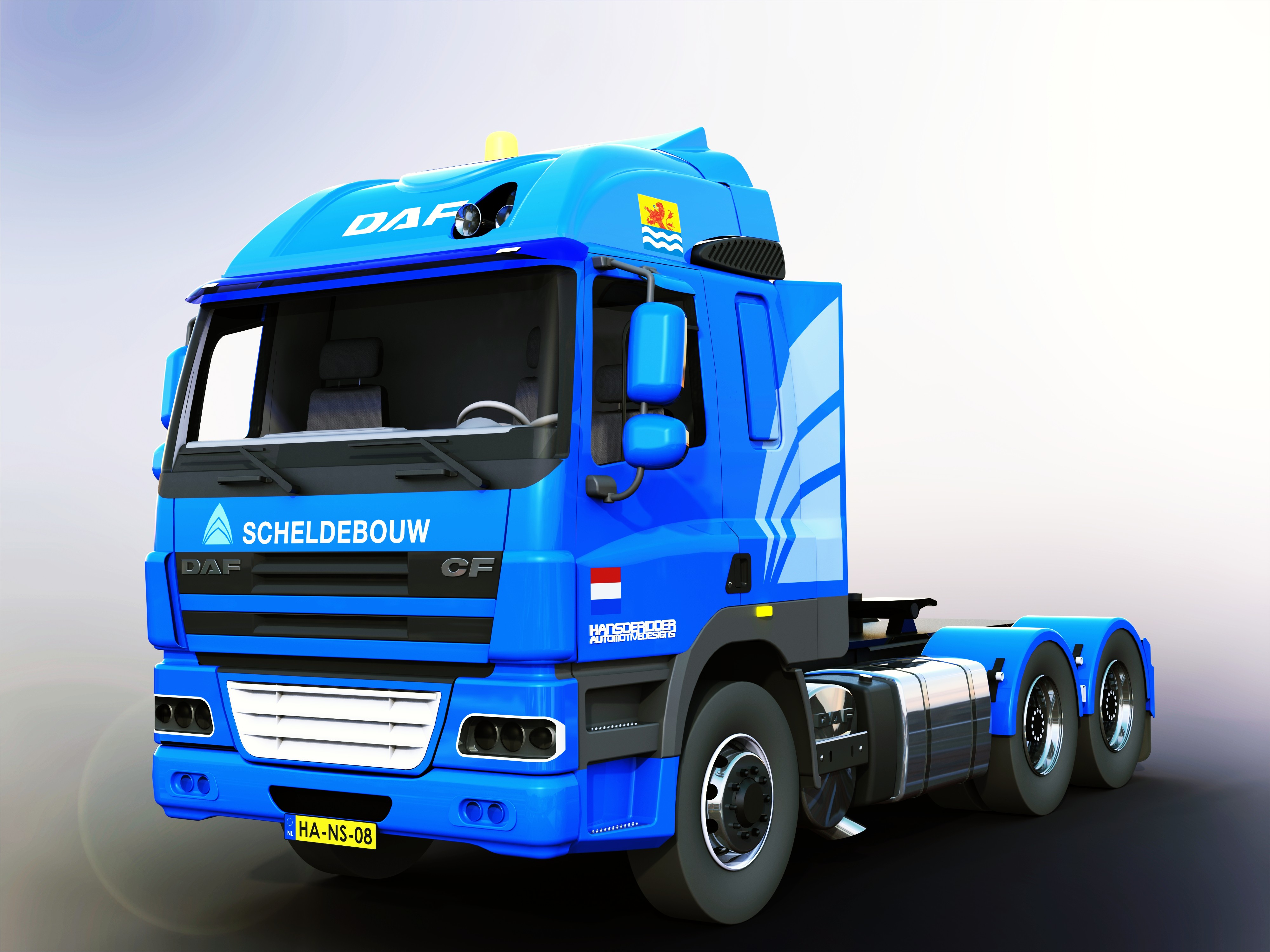 DAF CF(带平板拖车)卡车