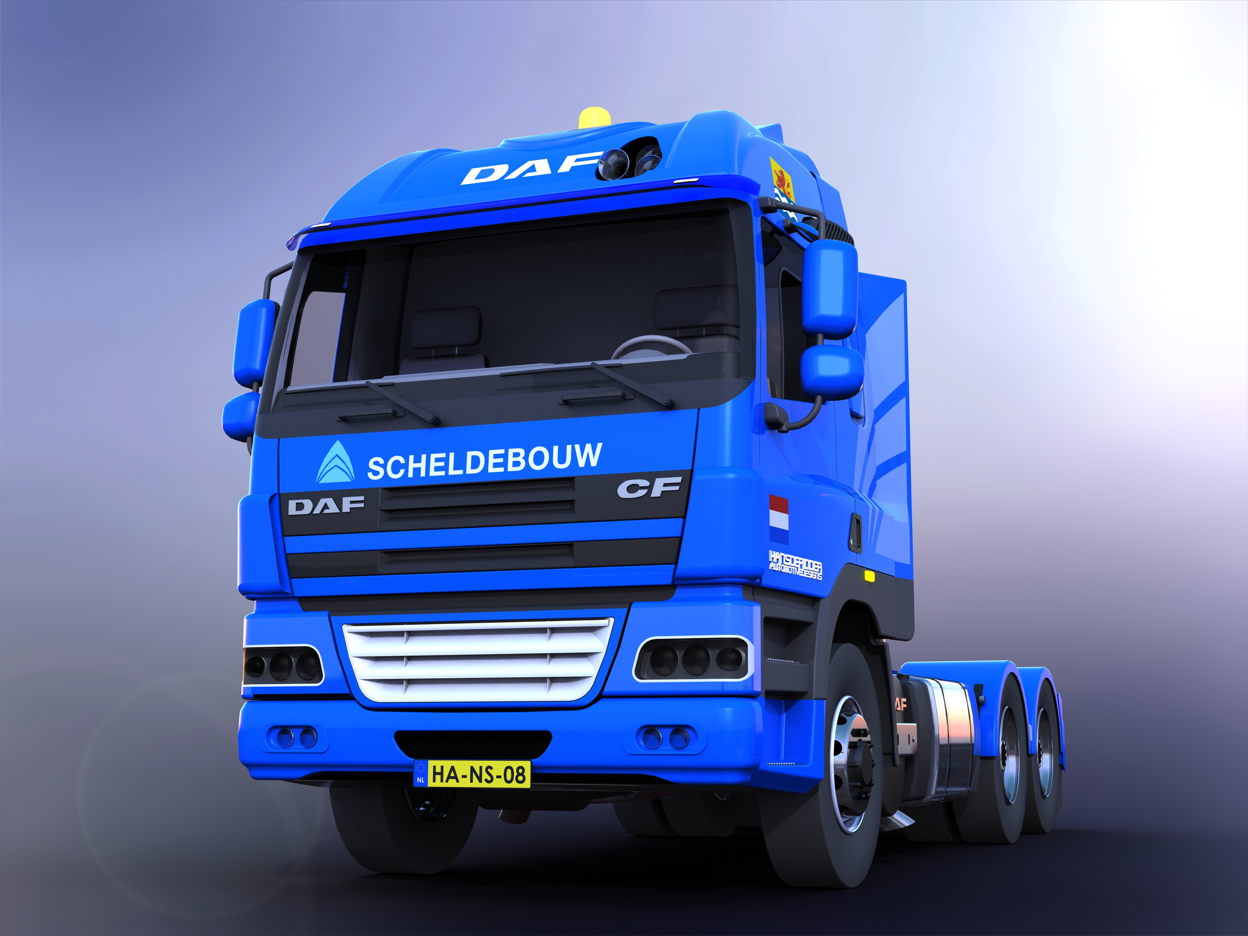 DAF CF(带平板拖车)卡车