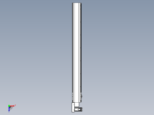 皮带直线轴半封闭可选导轨TPA-HNB-140D-120-L1300-ML-Y-P40-N3俯视缩略图