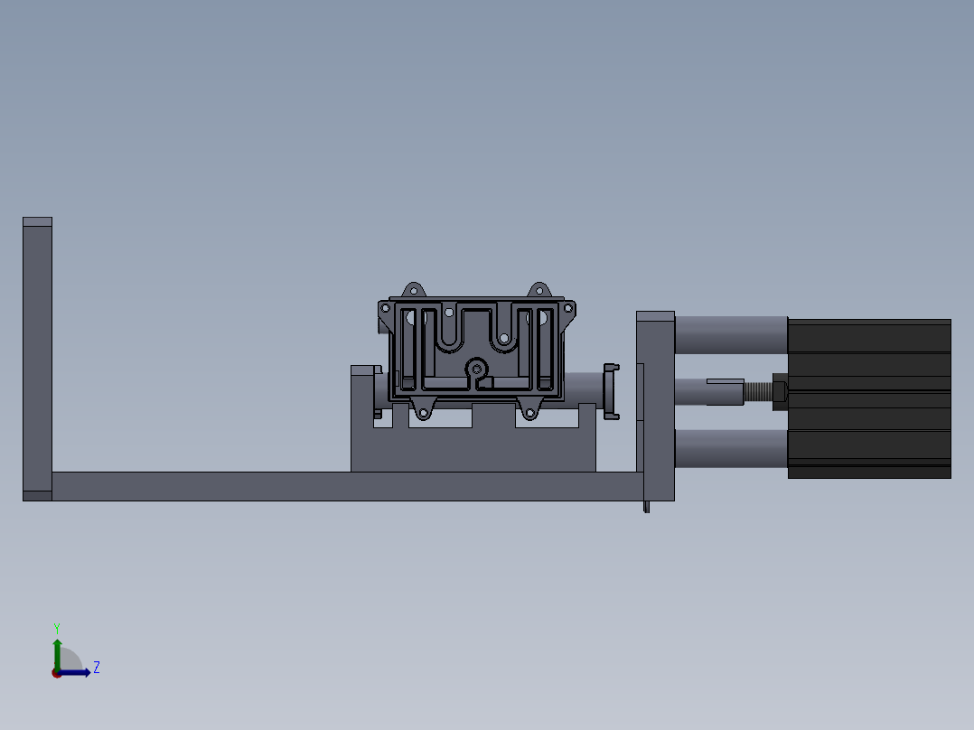 喷气管总成封15压盖工装1左视图