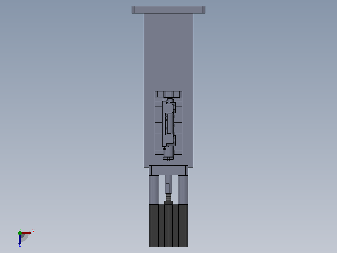 喷气管总成封15压盖工装1俯视图