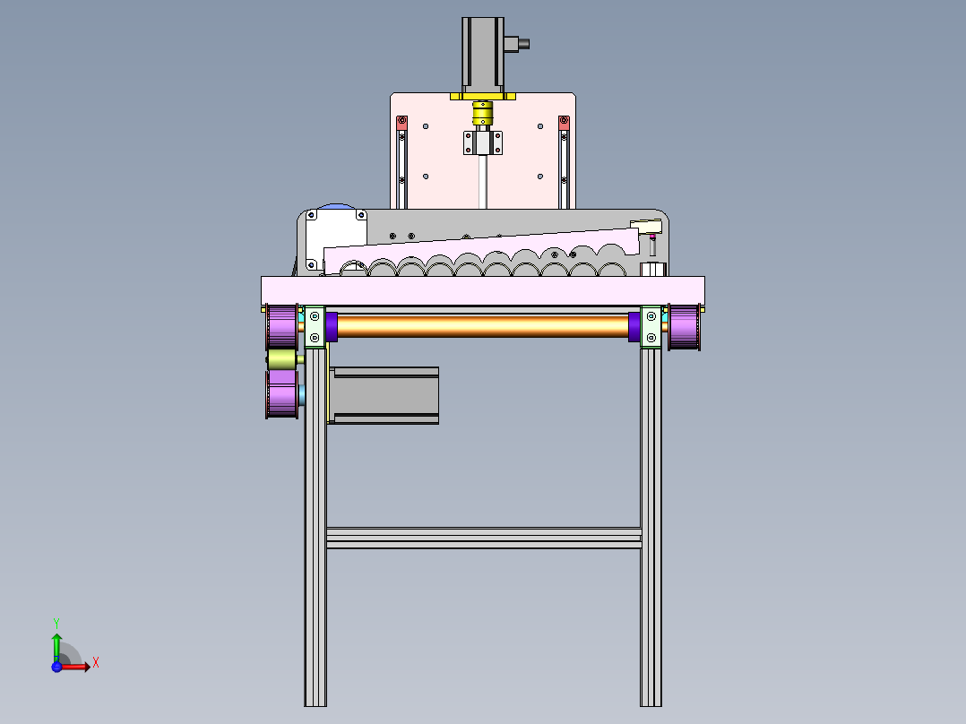 钢管切断机前视图