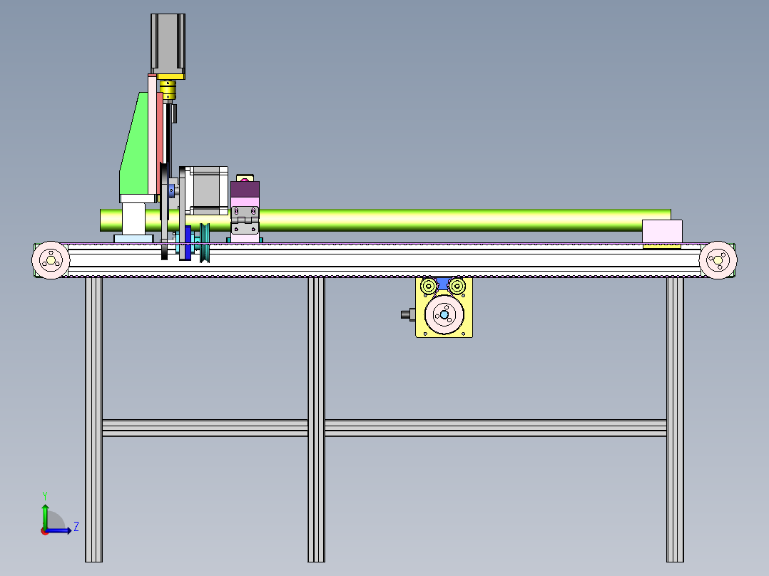 钢管切断机左视图