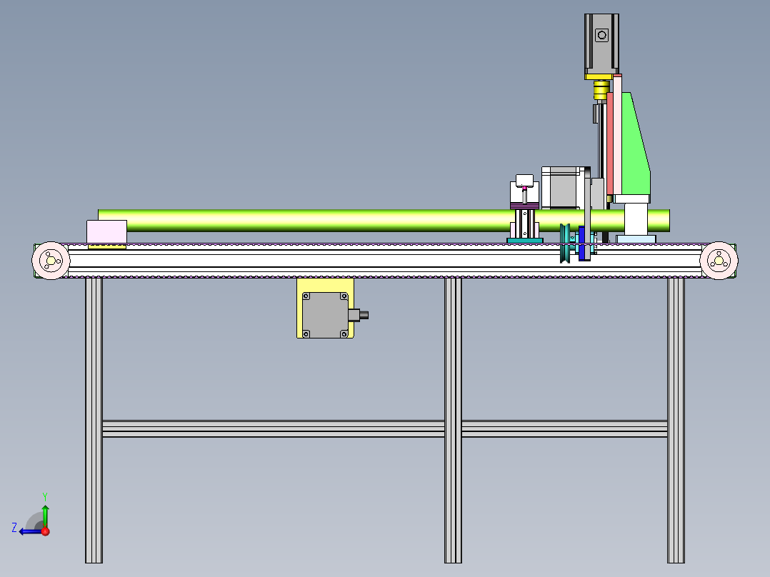 钢管切断机右视图