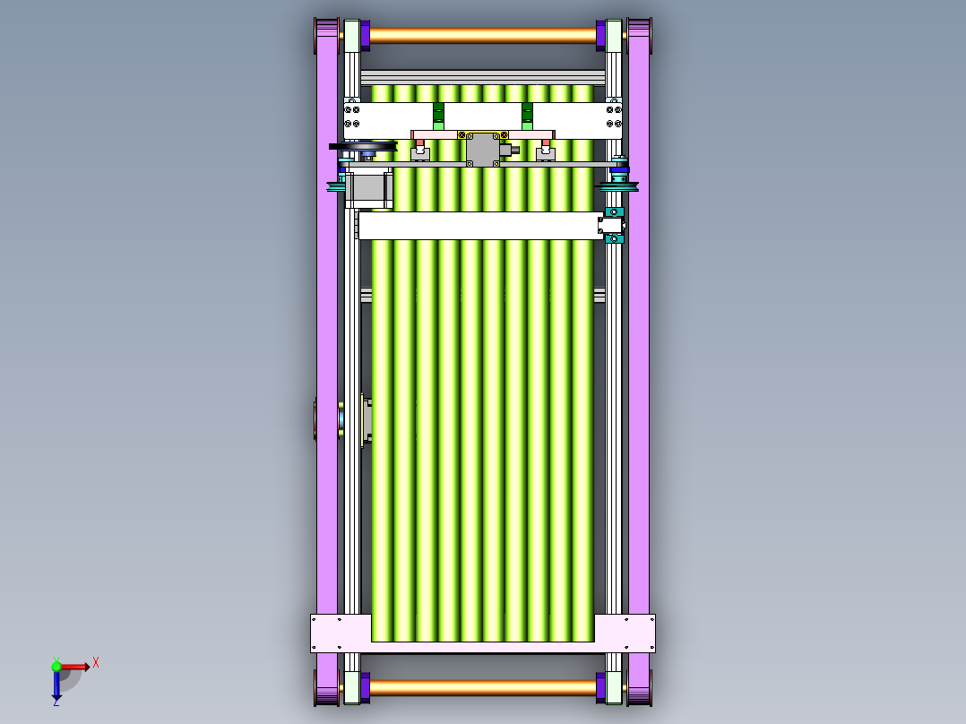 钢管切断机俯视图
