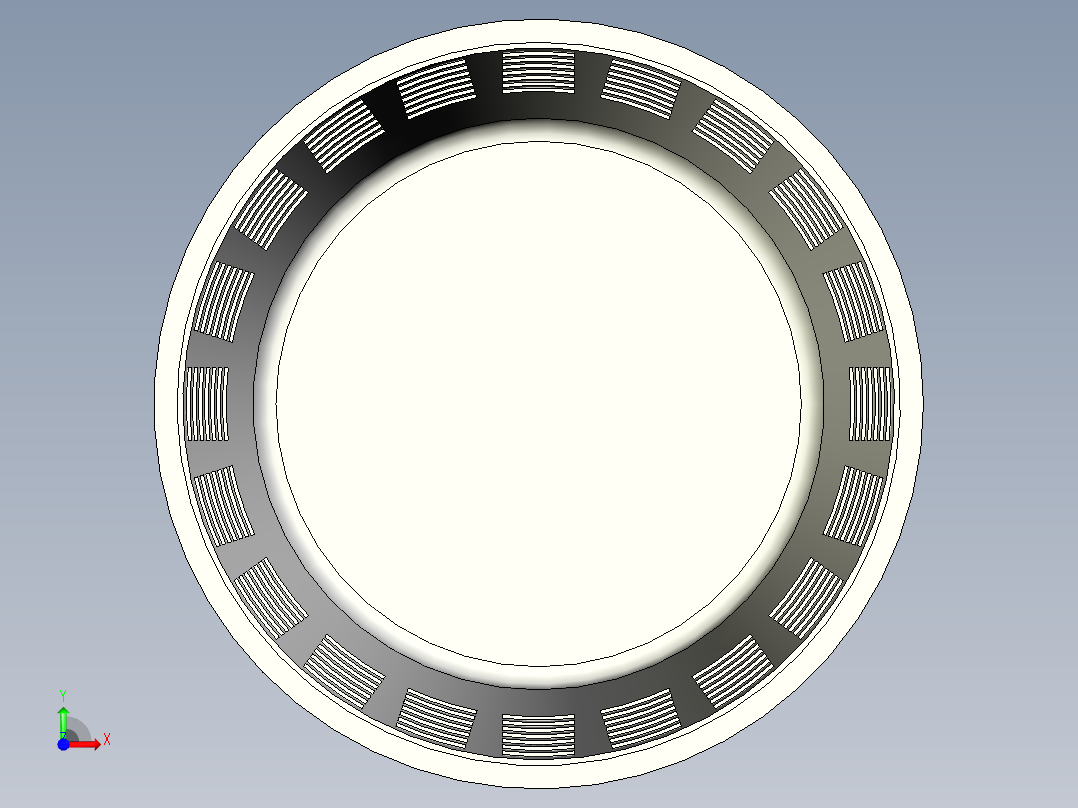 塑料垃圾桶设计前视图