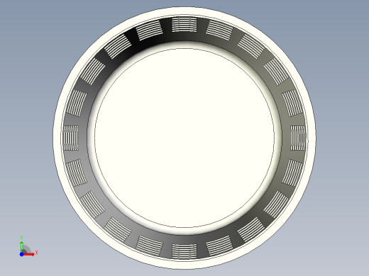 塑料垃圾桶设计前视缩略图